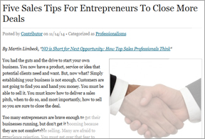 Clipping - Five Sales Tips